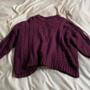 Aerie Maroon Sweater - Size S